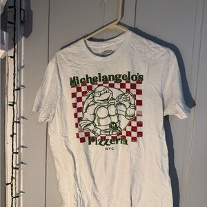 White Michelangelo's Pizzeria Graphic T-Shirt